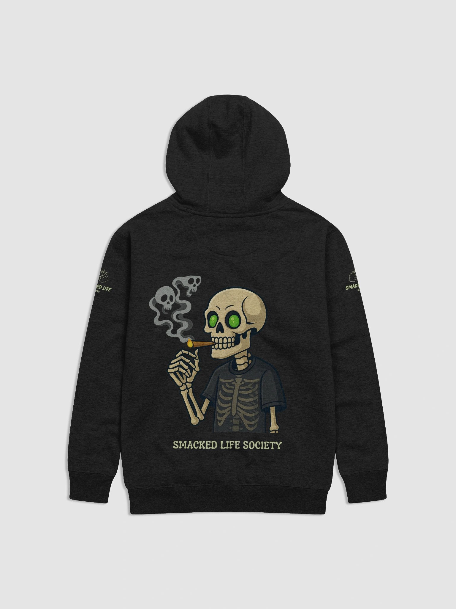 Smacked to the Bone – Halloween Stoner Skeleton Hoodie product image (11)