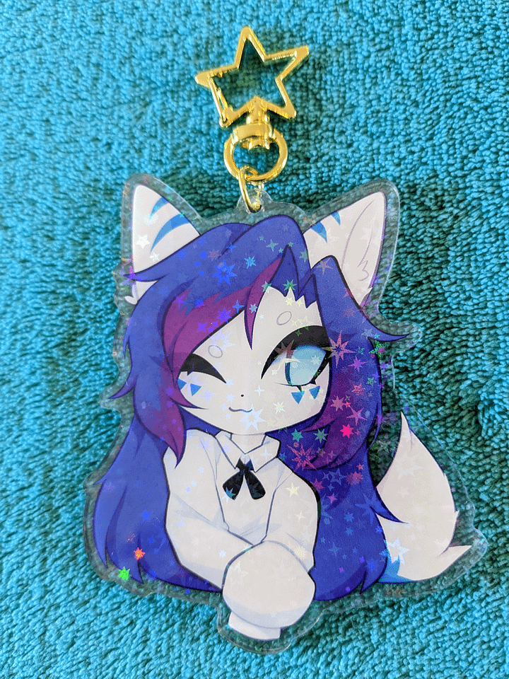 Azra Portrait - Keychain (holo effect) product image (1)