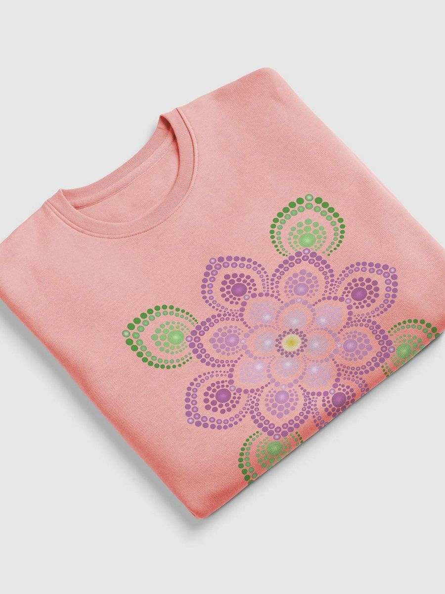 Purple and Green Mandala Unisex Eco Sweatshirt product image (9)