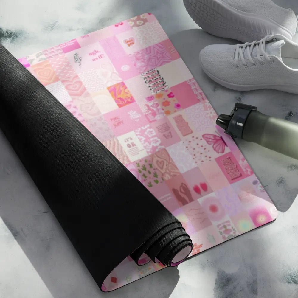 Live bold pink yoga mat product image (4)
