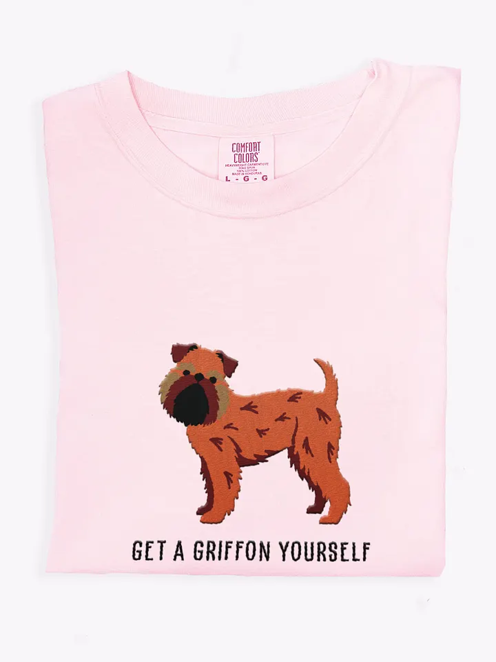 Get a Griffon Yourself T-Shirt(Embroidered) of a Brussels Griffon(Red) product image (1)