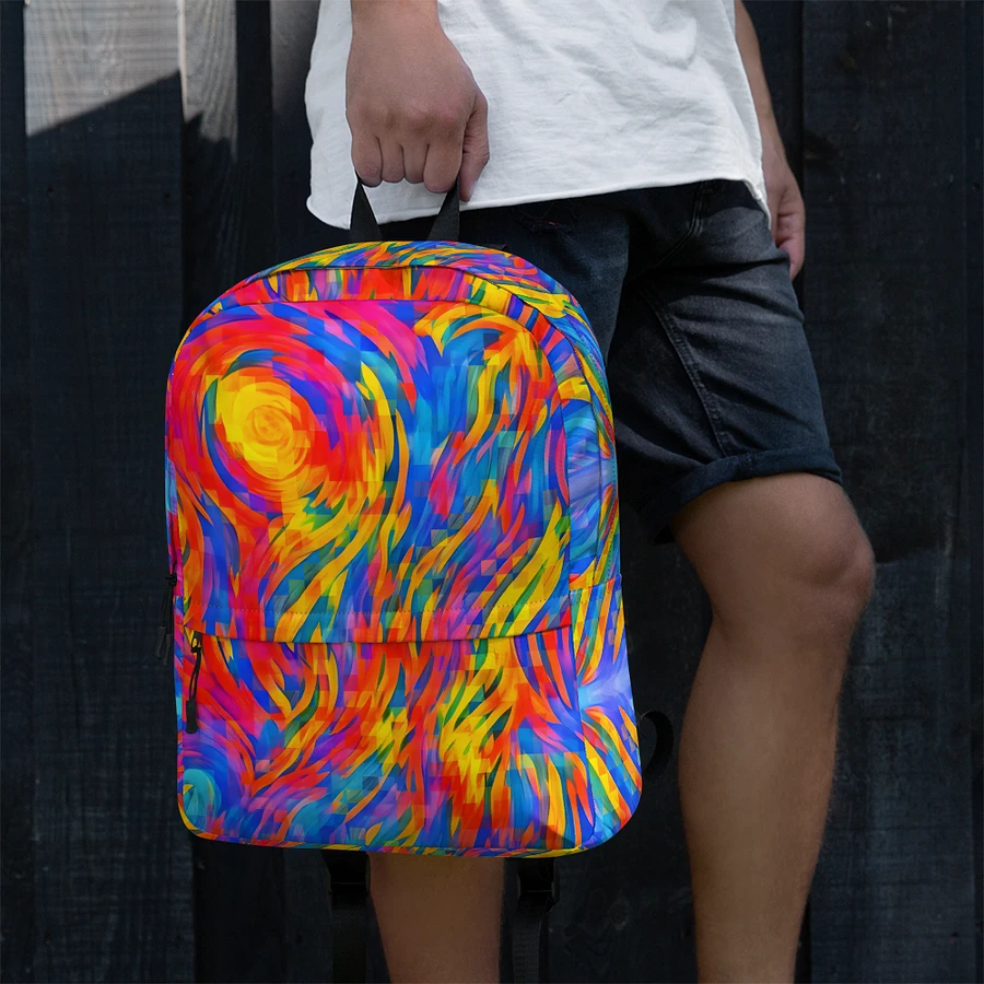 Digital Rainbow Pixels Flow - Backpack product image (11)