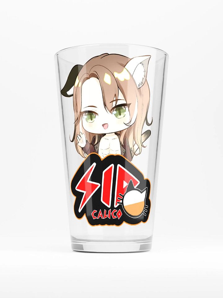 Sid Calico pint glass product image (1)