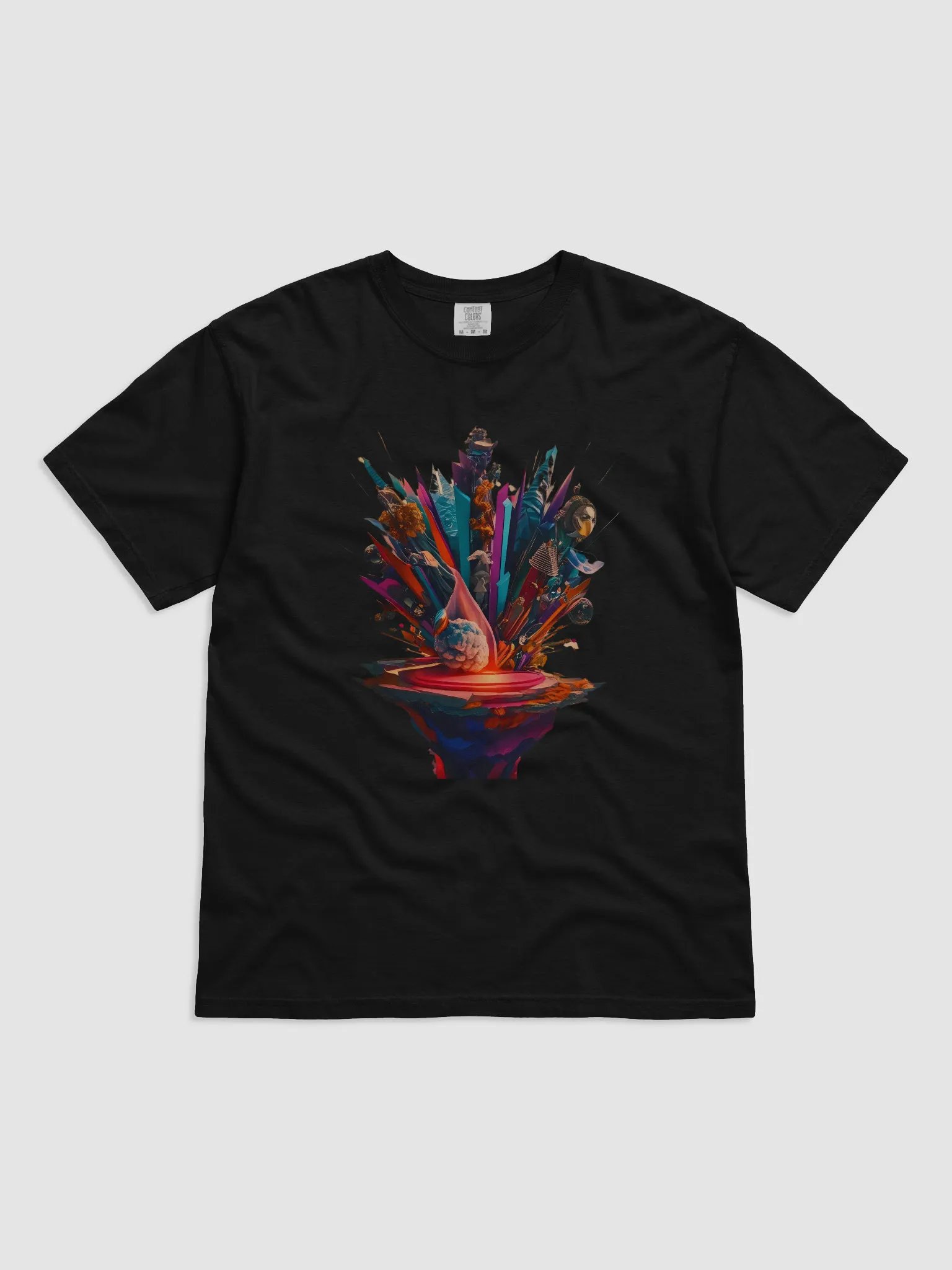 Vibrant Geometric Volcano T-Shirt product image (10)