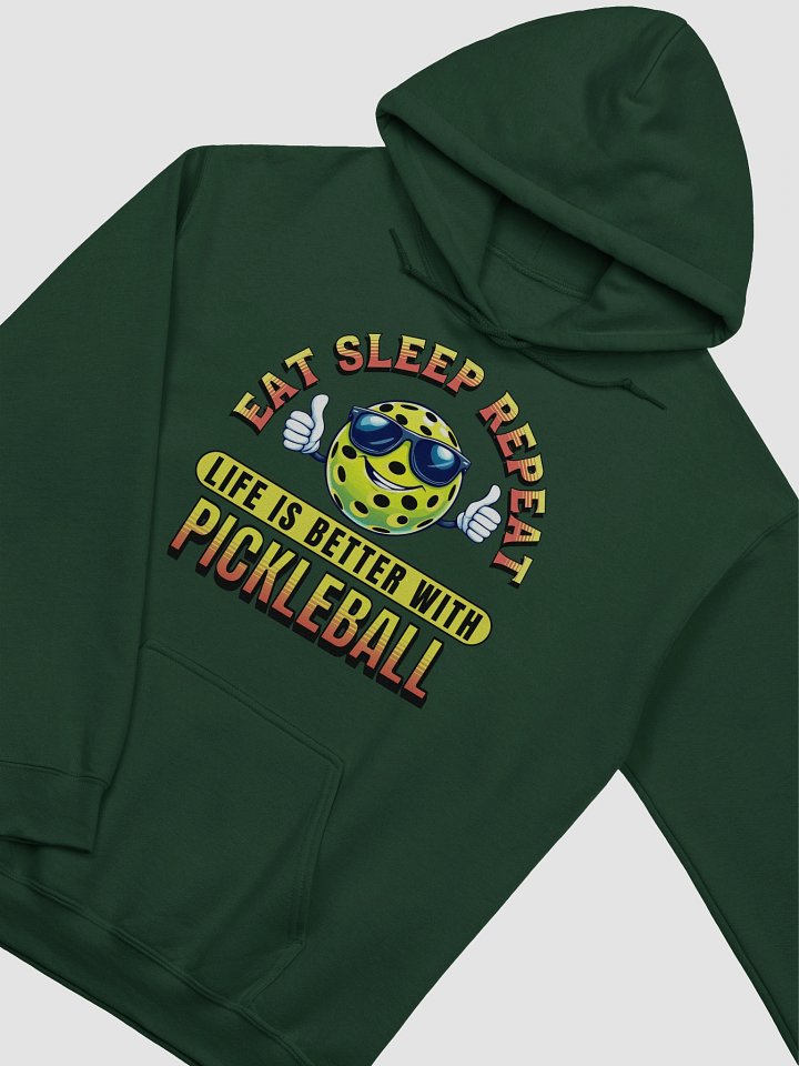 Eat Sleep Repeat Pickleball Thumbs Up Vibes Hoodie product image (6)