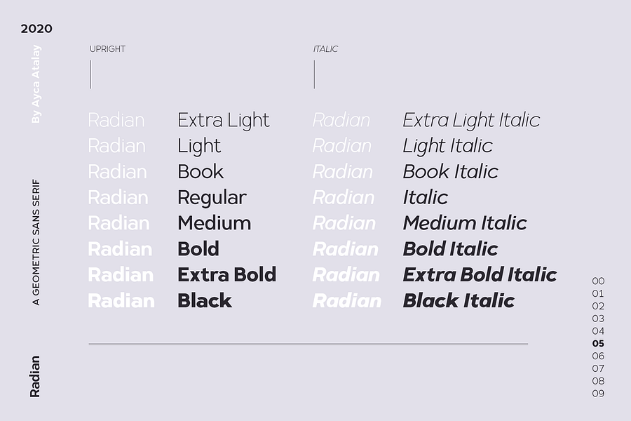 Radian | A Geometric Sans Serif Typeface product image (4)