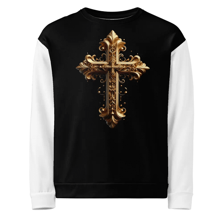 A Golden Angel and Cross - Unisex Sweatshirt #1 product image (1)