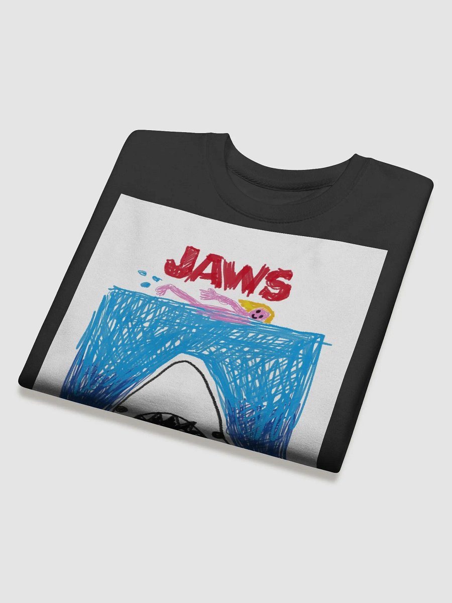 🦈 "JAWS" CreepyKids Unisex Horror Art Print Sweater 💀 product image (4)