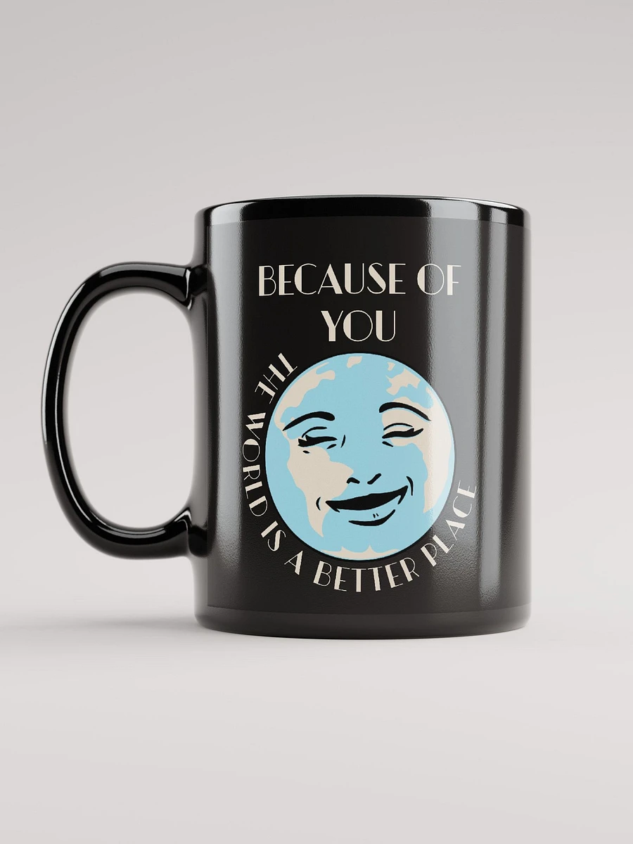Smiling Face in the World - Black Mug product image (2)