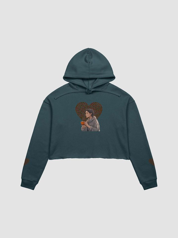 I Love Coffee Crop Top Hoodie product image (4)