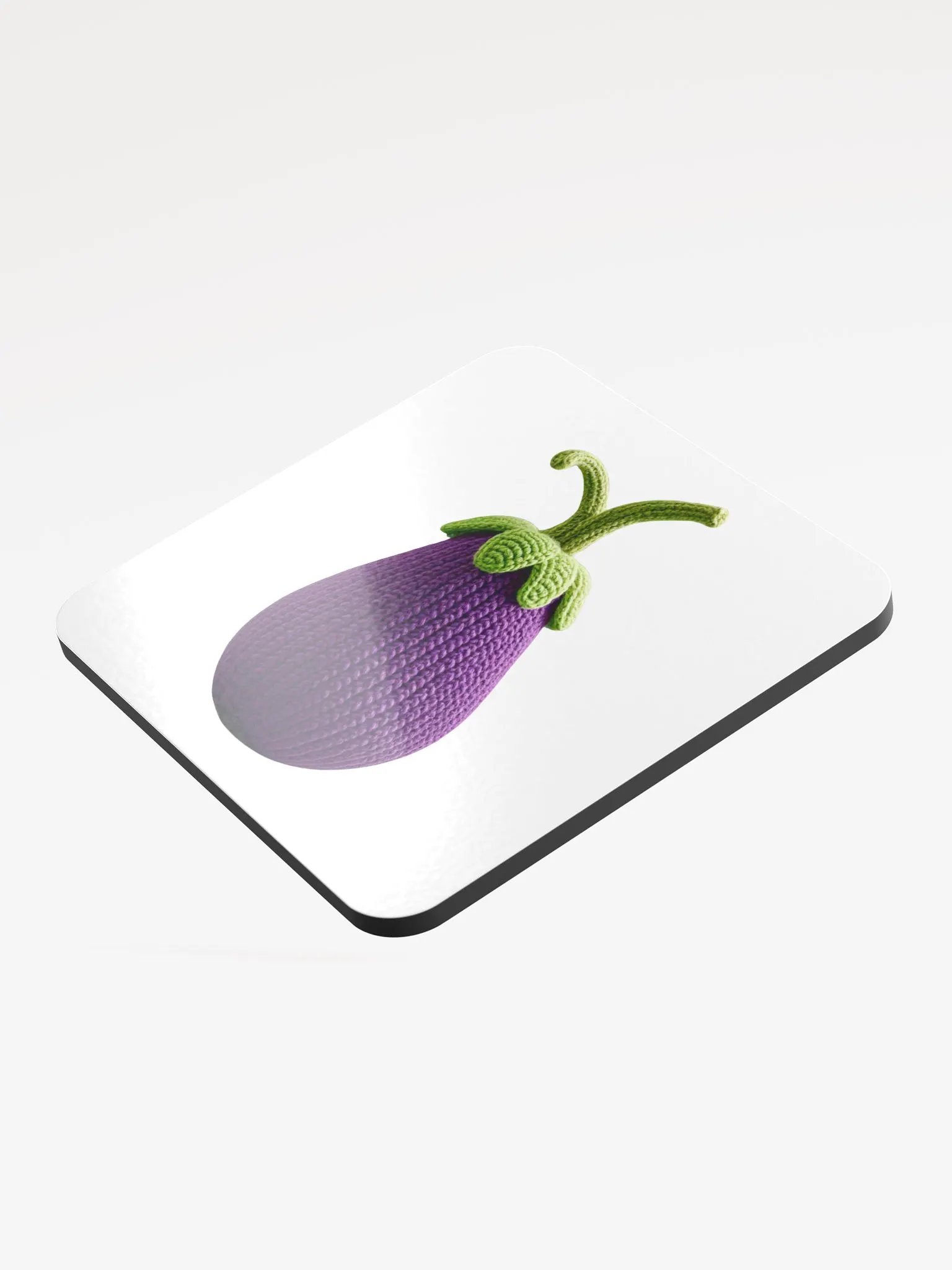CozyAvocado Glossed Cork Coaster Egg Plant #1 product image (3)
