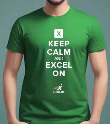 Keep Calm and Excel On - Green T-shirt product image (1)