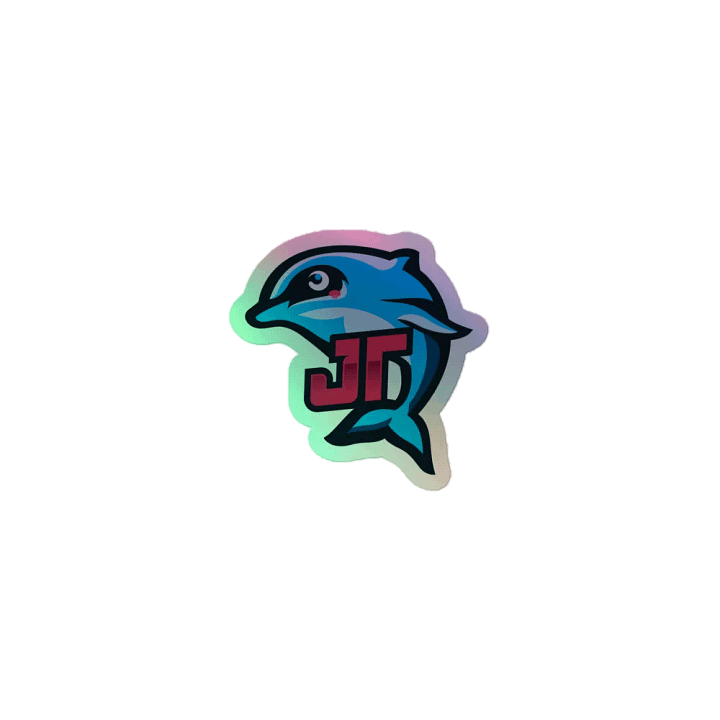 Jazzy Dolphin JT Holographic Sticker Sheet product image (1)