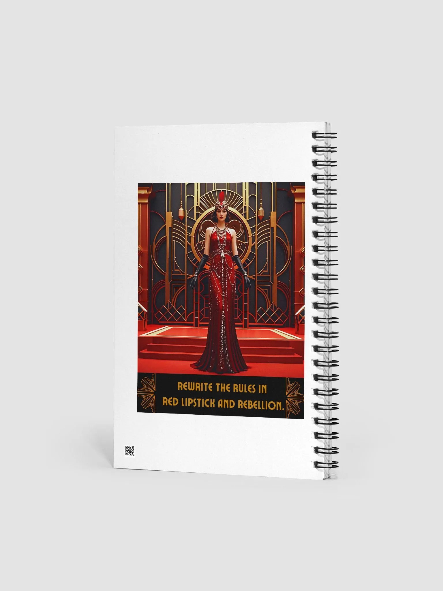 1920s Graphics on Front and Back Covers - 140 Page Notebook product image (2)