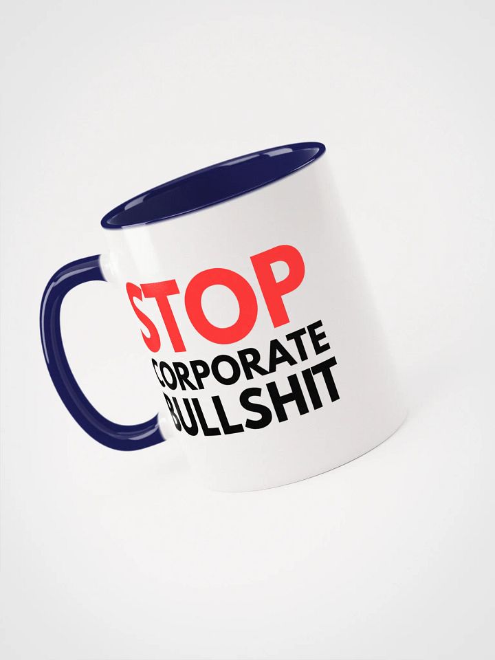 STOP corporate bullshit Mug product image (2)