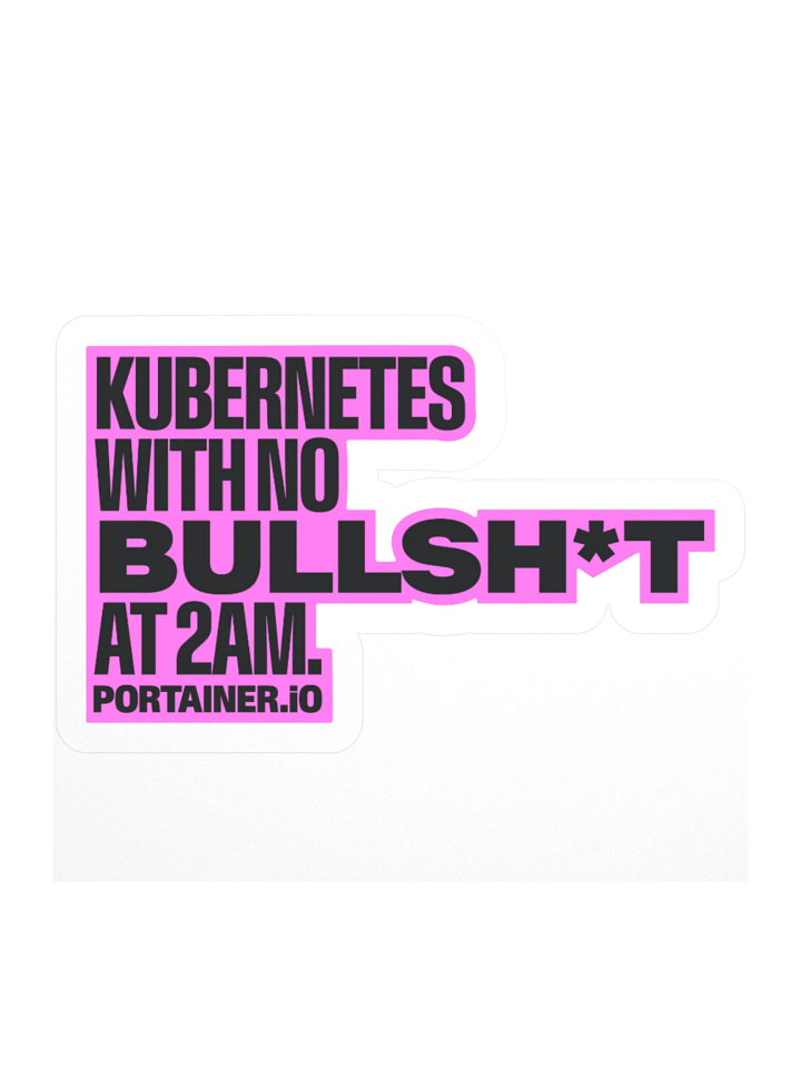 Sticker - Kubernetes with no BS Pink product image (1)