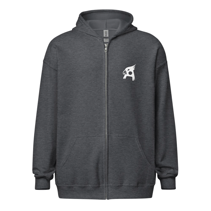 Zip hoodie pocket logo product image (1)