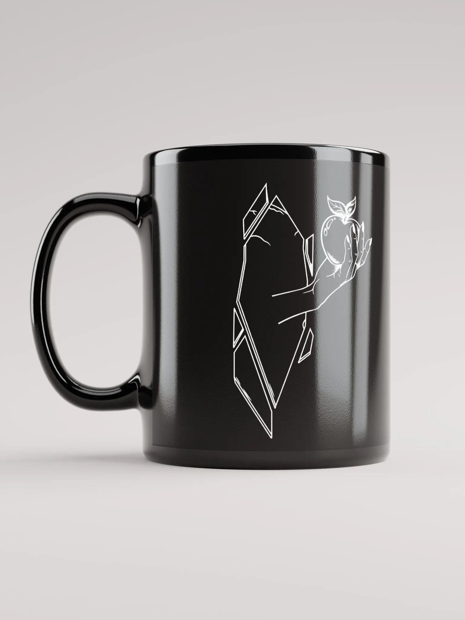 Hand in Mirror Black Mug product image (12)