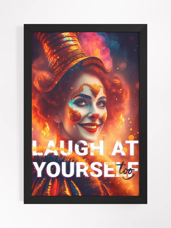 Laugh at yourself too - Clown in fire product image (1)
