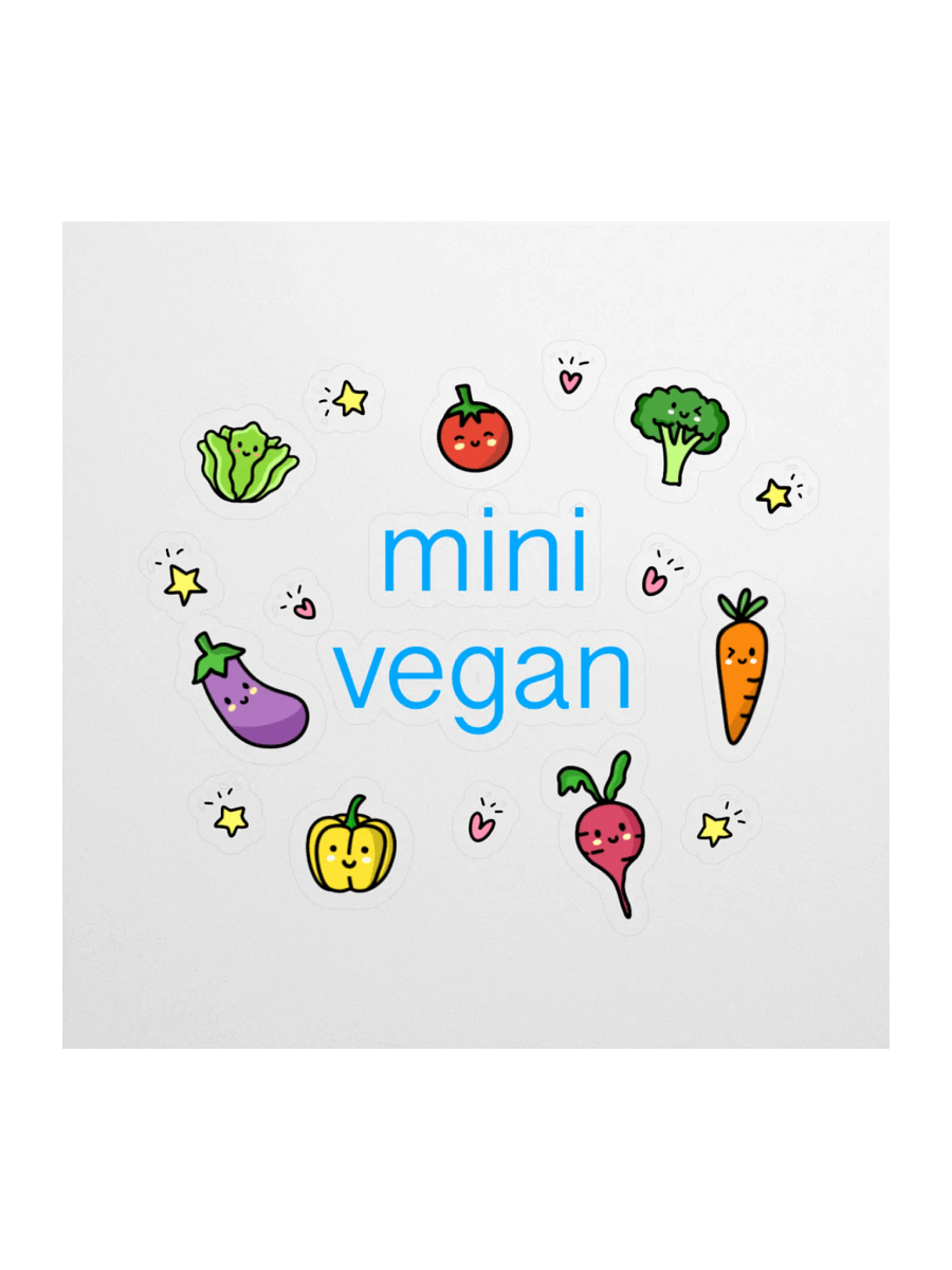 “Mini Vegan’ Fun Sticker product image (1)
