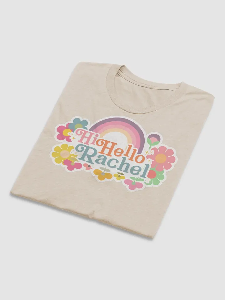 Hi Hello Rachel Unisex Tri-Blend T-Shirt product image (2)