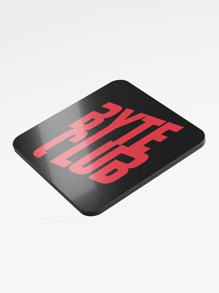 Byte Club Glossed Cork Coaster product image (2)