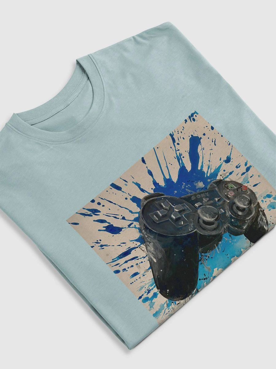 Game Station 2 Controller Splatter Paint Tee product image (5)