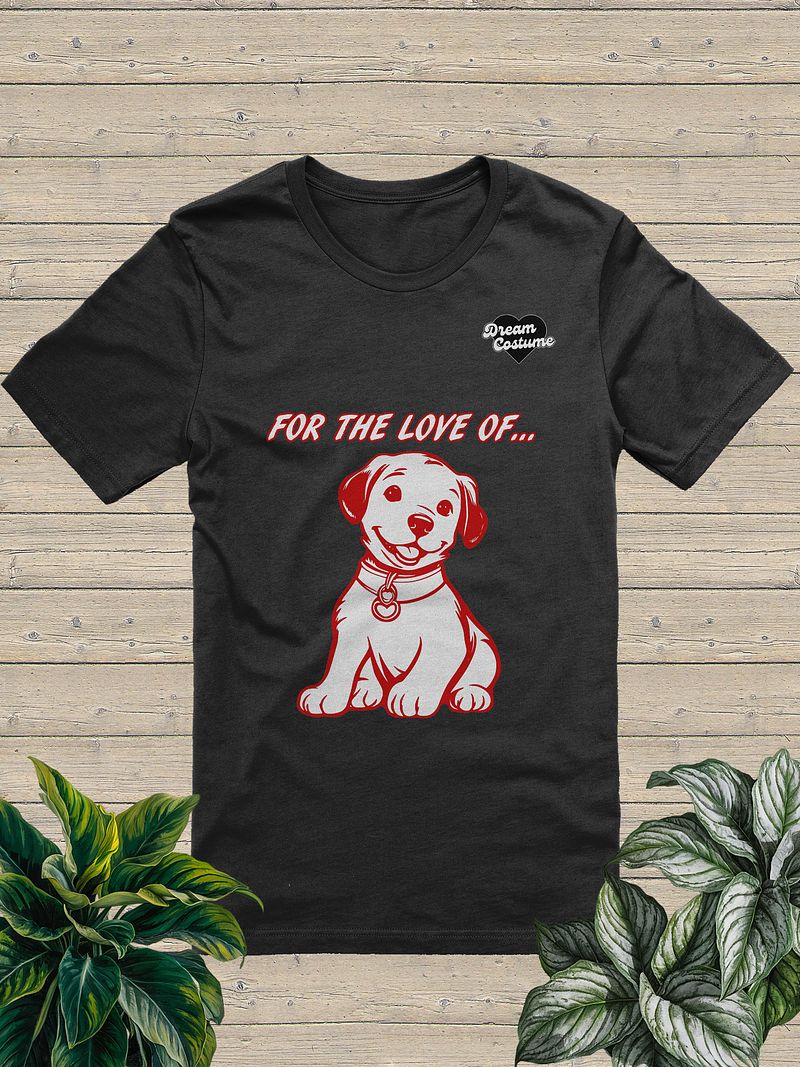 For the Love of Dogs Puppy T-Shirt Black/Red
