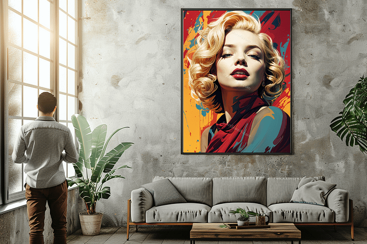 Monroe's Abstract Elegance: A Limited Edition Digital Art Piece product image (2)