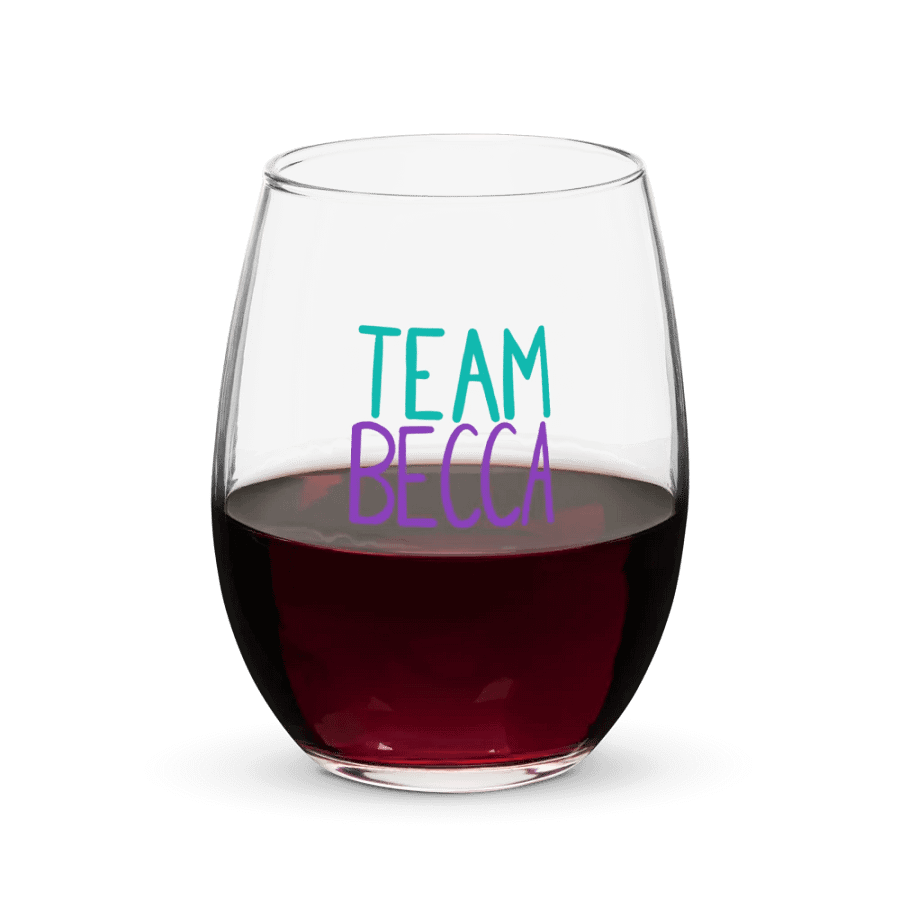 Team Becca Wine Glass product image (5)
