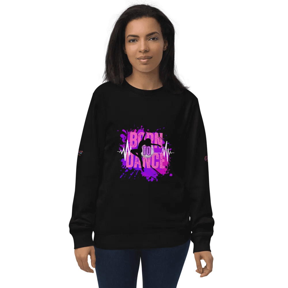 BORN TO DANCE Her Silhouette Unisex Organic Sweatshirt product image (2)