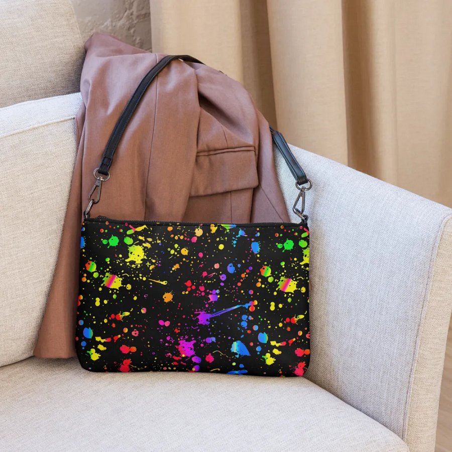Neon Splatter Burst Crossbody Bag product image (6)