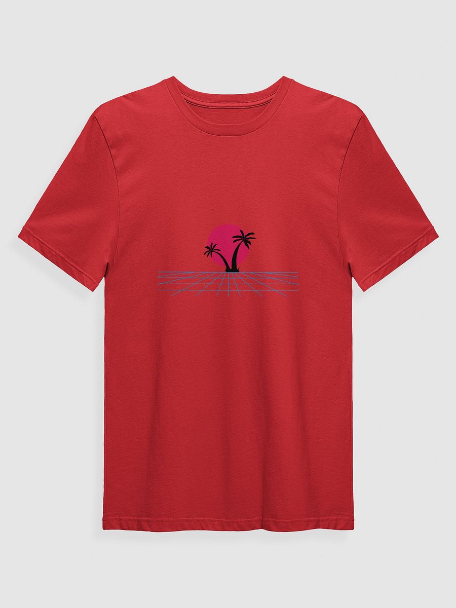 Vaporwave Sunset Grid T-Shirt product image (1)