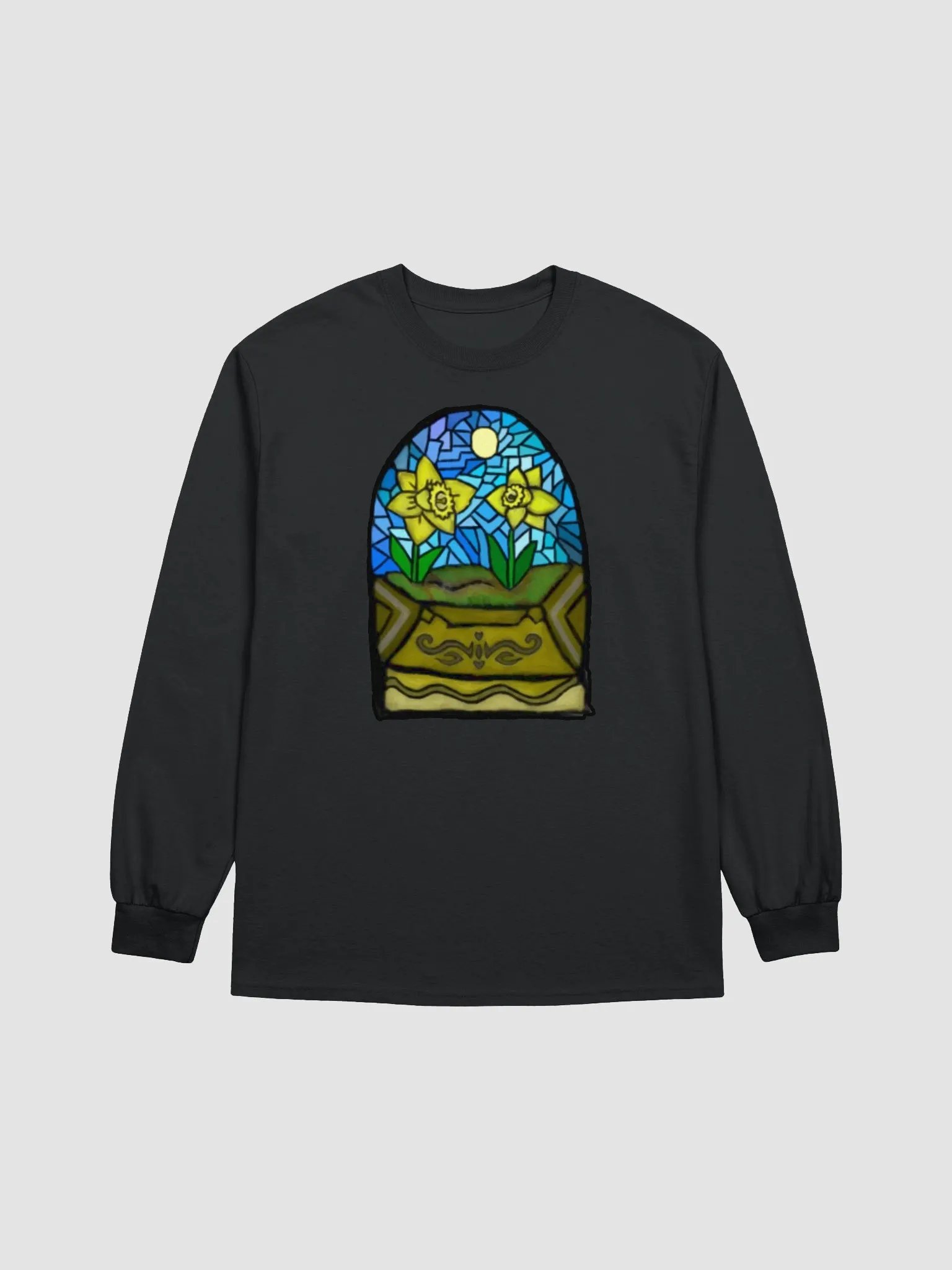 Daffodil Stained Glass Sky Long Sleeve Tee product image (1)