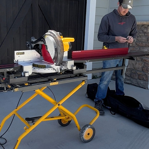 This setup is awesome! If you're looking for the ultimate portable and versatile miter saw station, check out @theredhousetoo...