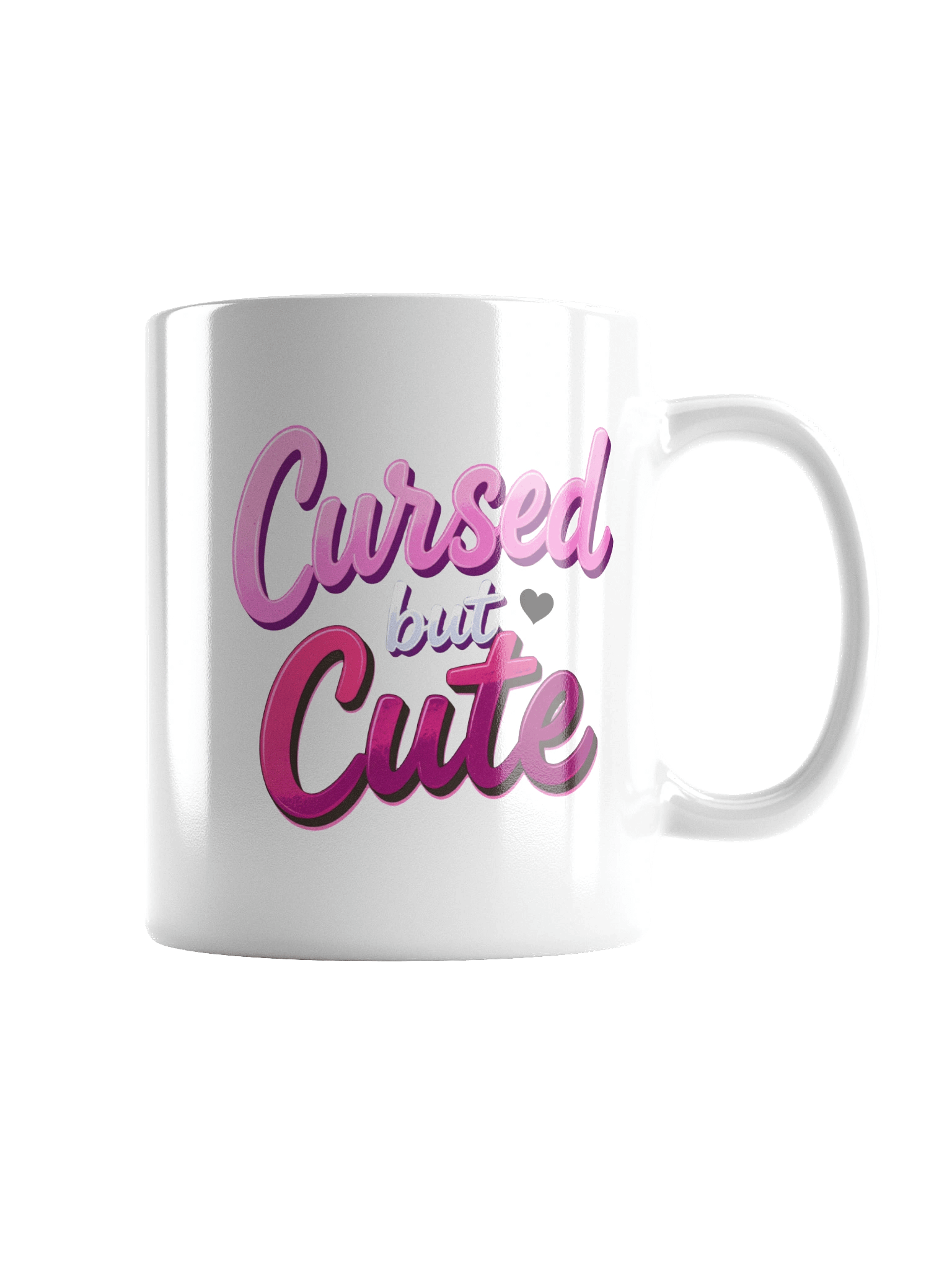 Cursed but Cute - White Mug product image (4)