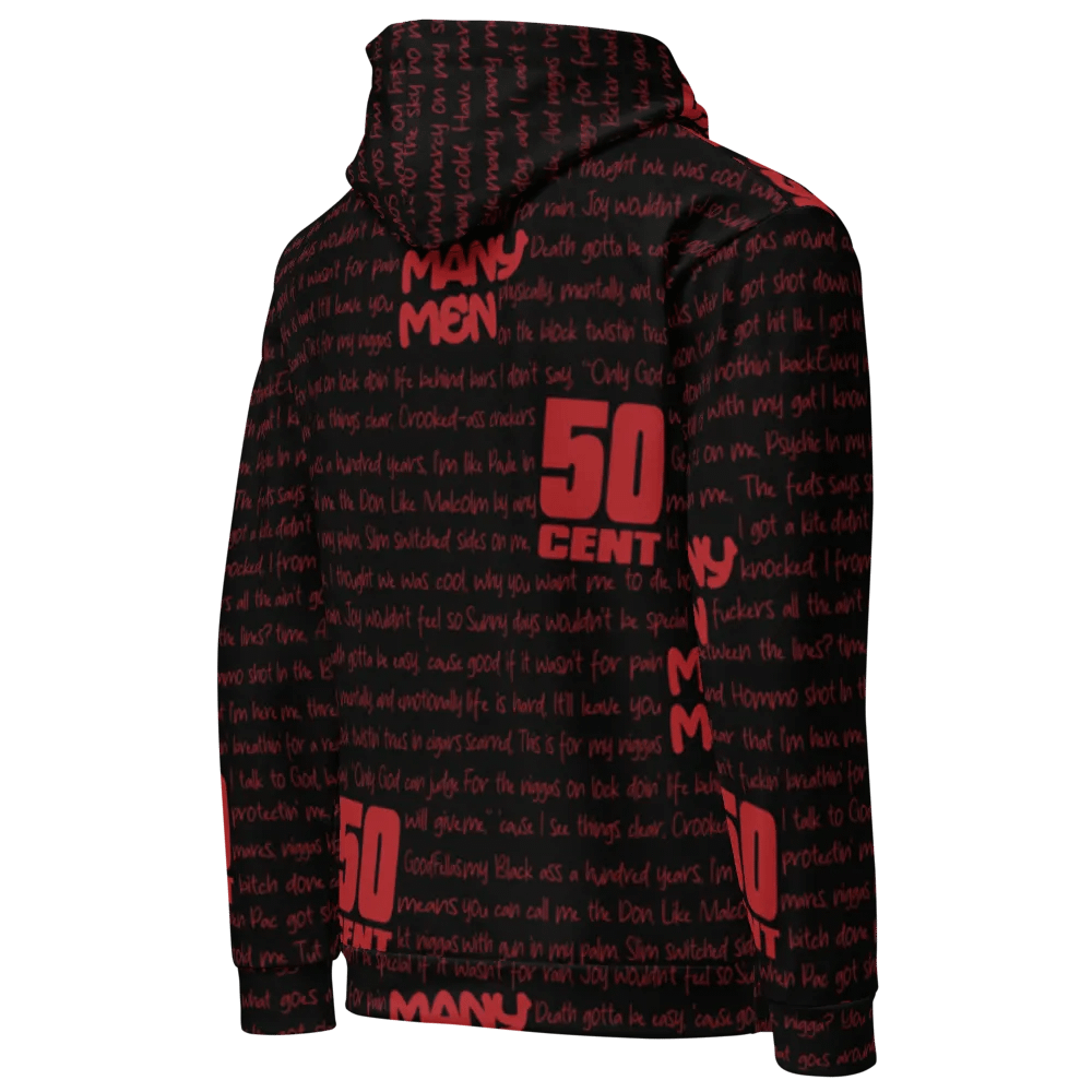 Many Men - 50 Cent - BLACK w/RED - Unisex Hoodie product image (4)
