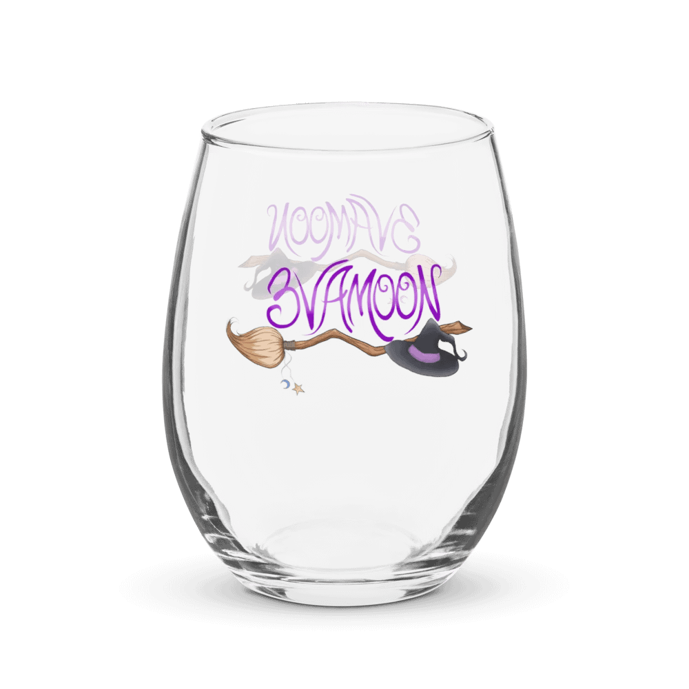 3VAMOON Witch Broom Stemless Wine Glass product image (1)