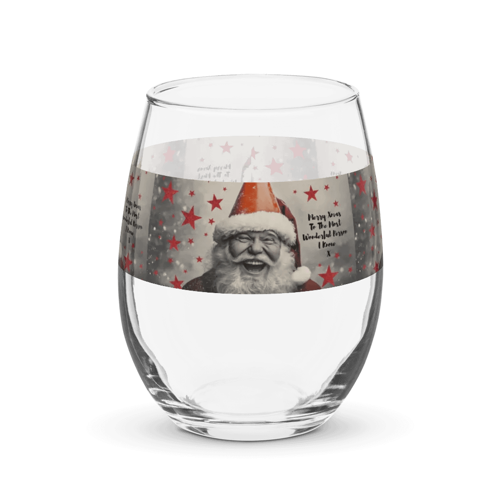 Wine Glass Glasgow Santa product image (1)