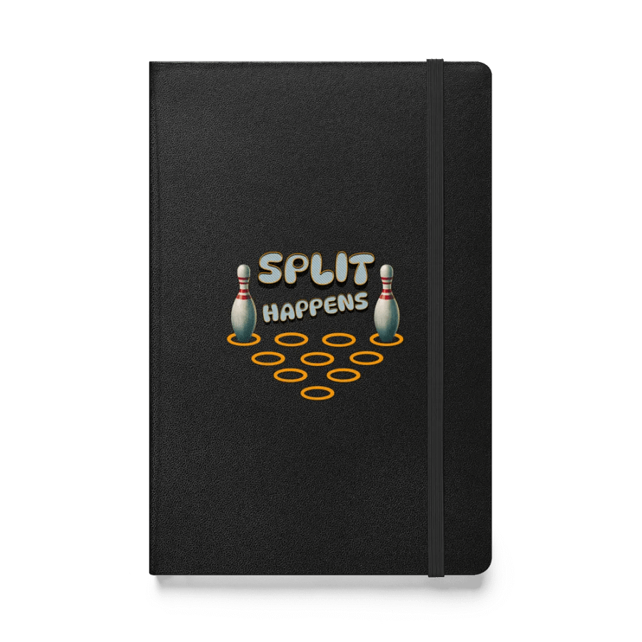 Split Happens 10pin Bowling Hardcover Notebook product image (1)