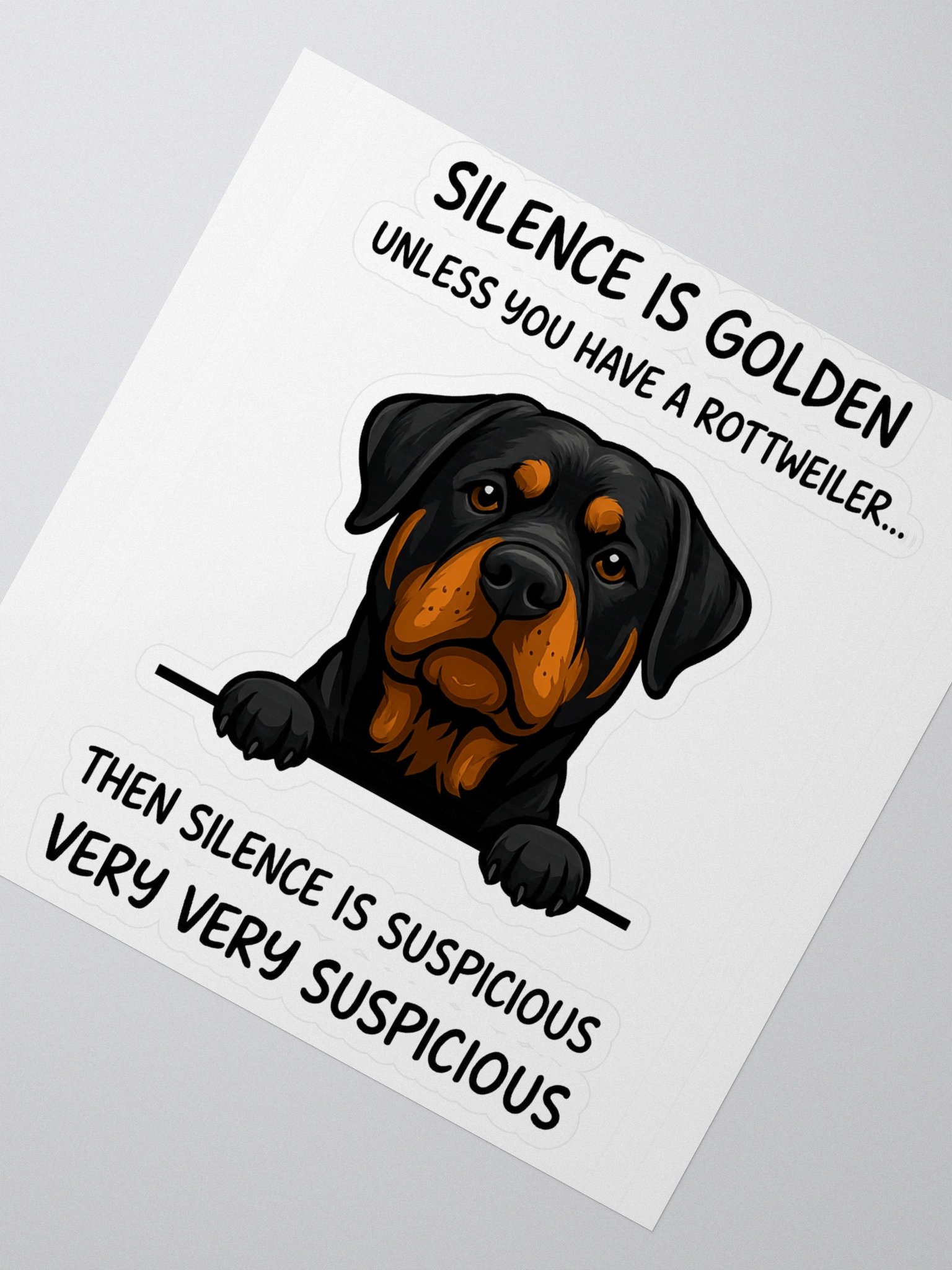Silence is golden, unless you have a Rottweiler product image (2)