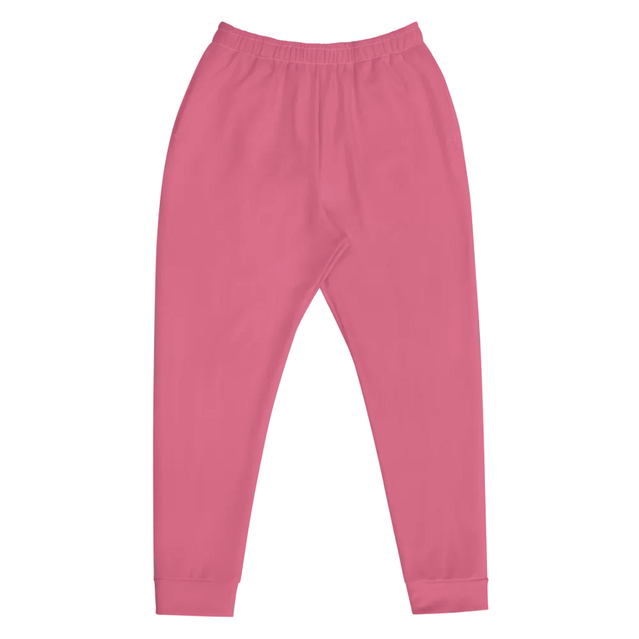 Plain Rosy Pink True Summer Recycled Polyester Premium Men's Joggers by Treasure Pie product image (12)