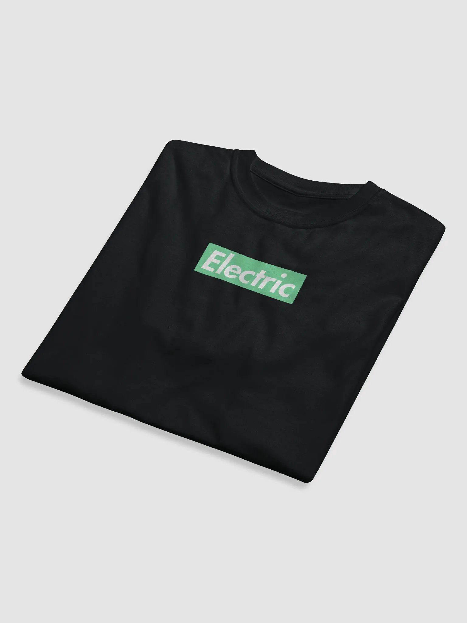 Electric Mint Box Logo Tee - Black product image (5)