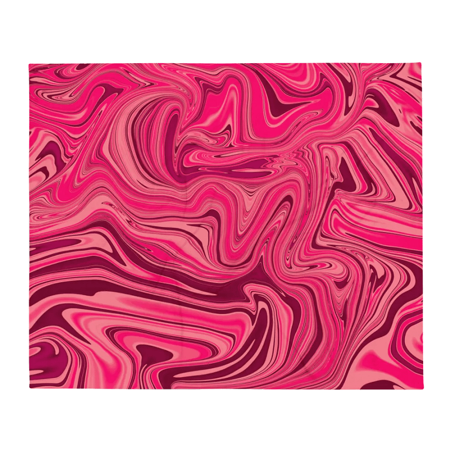 Throw Blanket - Shades of Magenta Pink Digital Fluid Art product image (4)