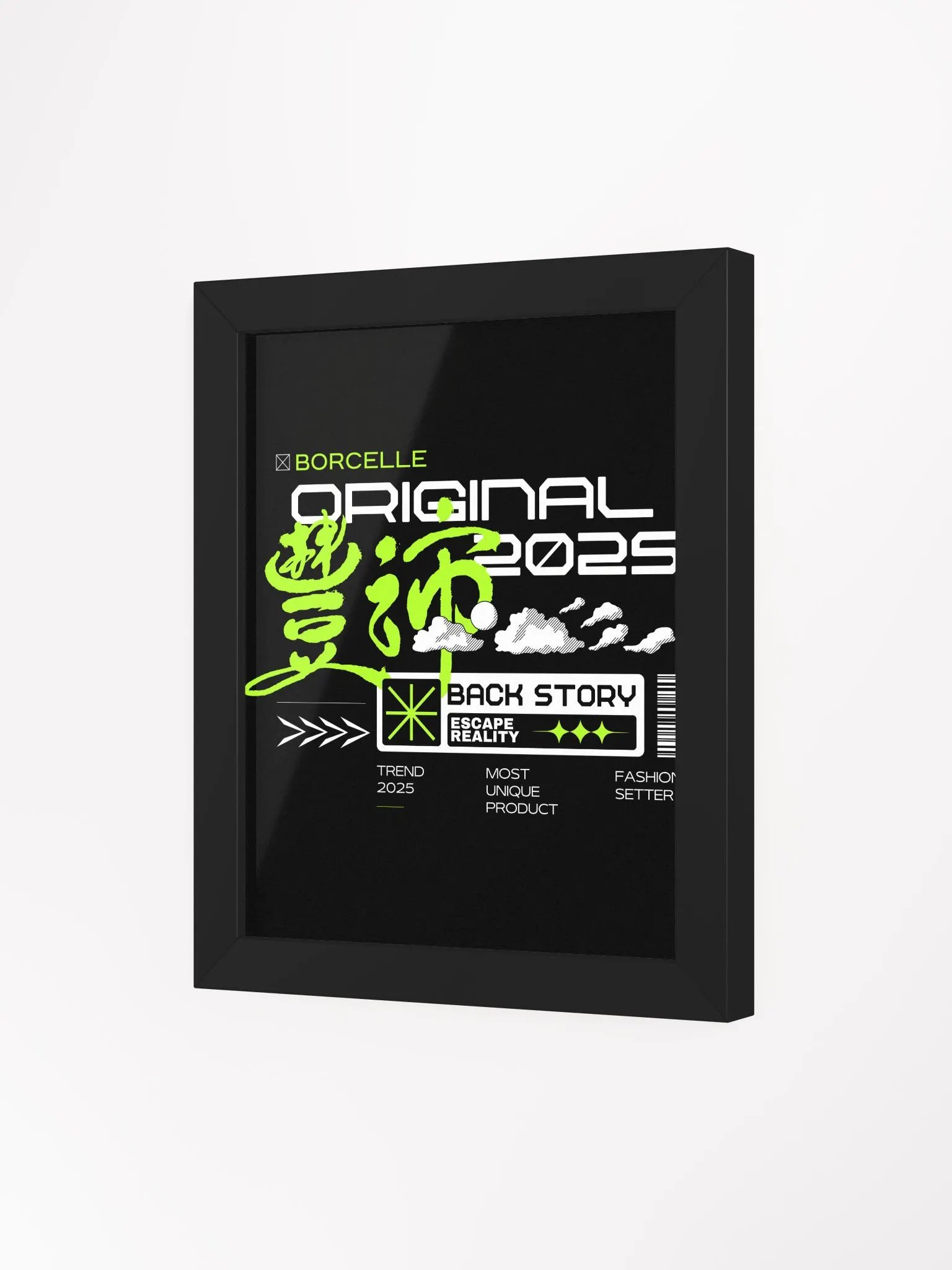 Mystic Black Minimalist Framed Poster product image (25)