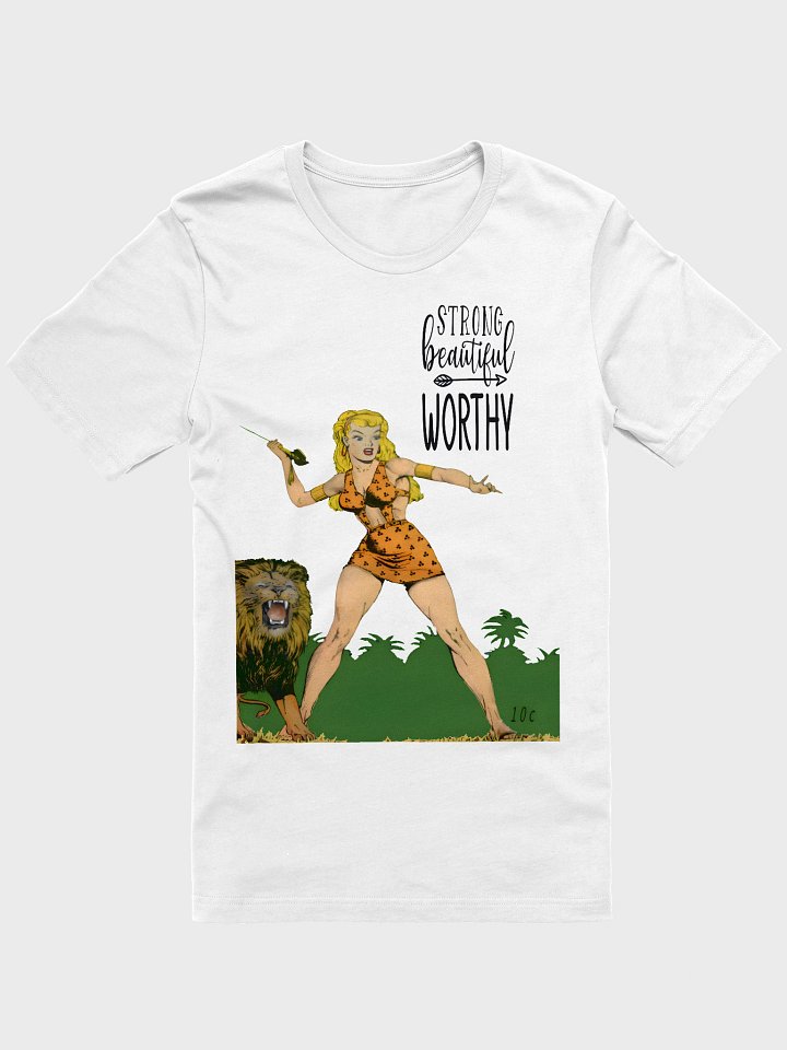 Strong Beautiful and Worthy TShirt | Vintage Comic Book T-Shirt for Women | Retro Graphic Tee product image (2)