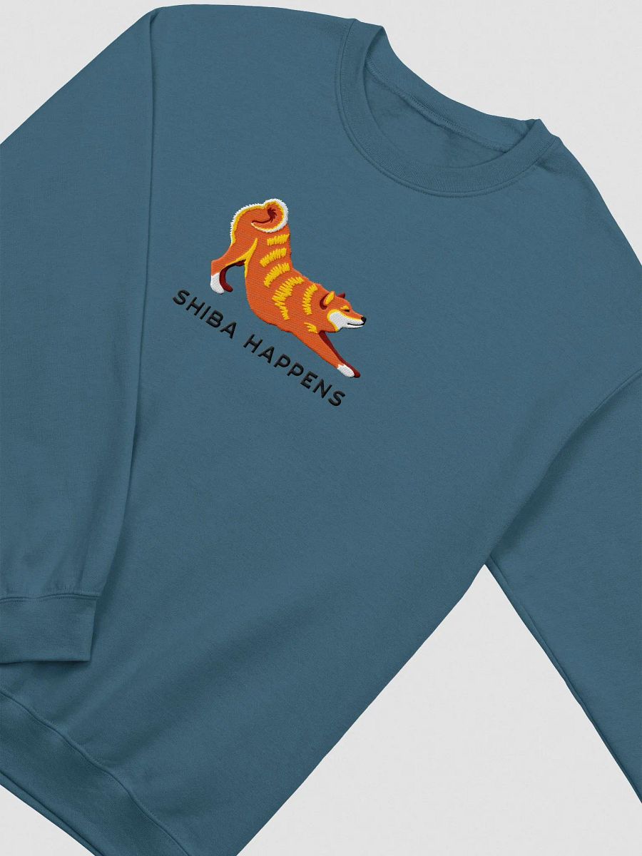 Shiba Happens Sweatshirt (Embroidered) of a Shiba Inu product image (5)