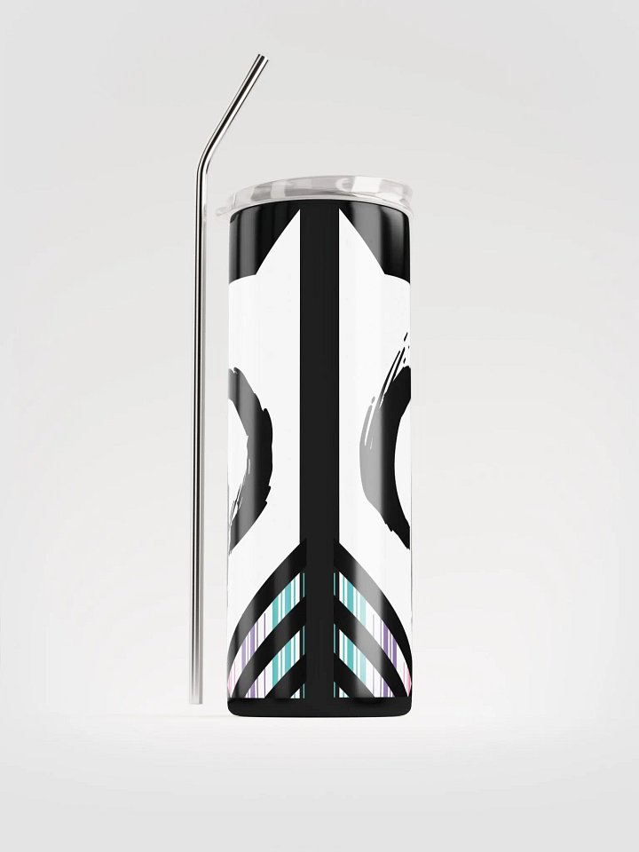 OptimusProcrastinus PowerUP Tumbler (White on Black) product image (1)