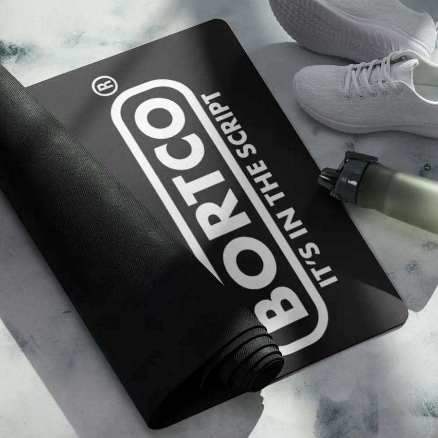 Bortco Yoga Mat Black Repeat product image (4)