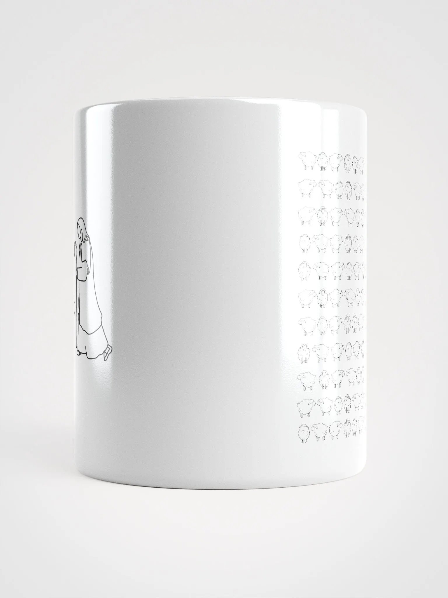 Lost Sheep - White Glossy Mug product image (2)